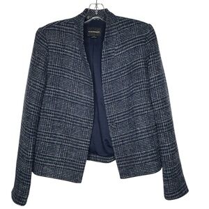 Club Monaco Navy wool blend woven Blazer manteaux size 6